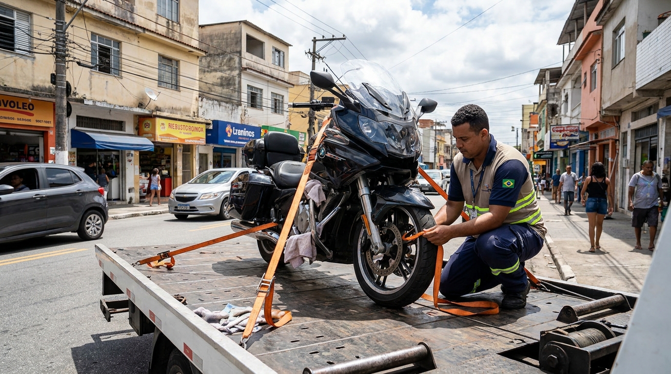 Remoção de Moto em Pane no Roque, Porto Velho‑RO